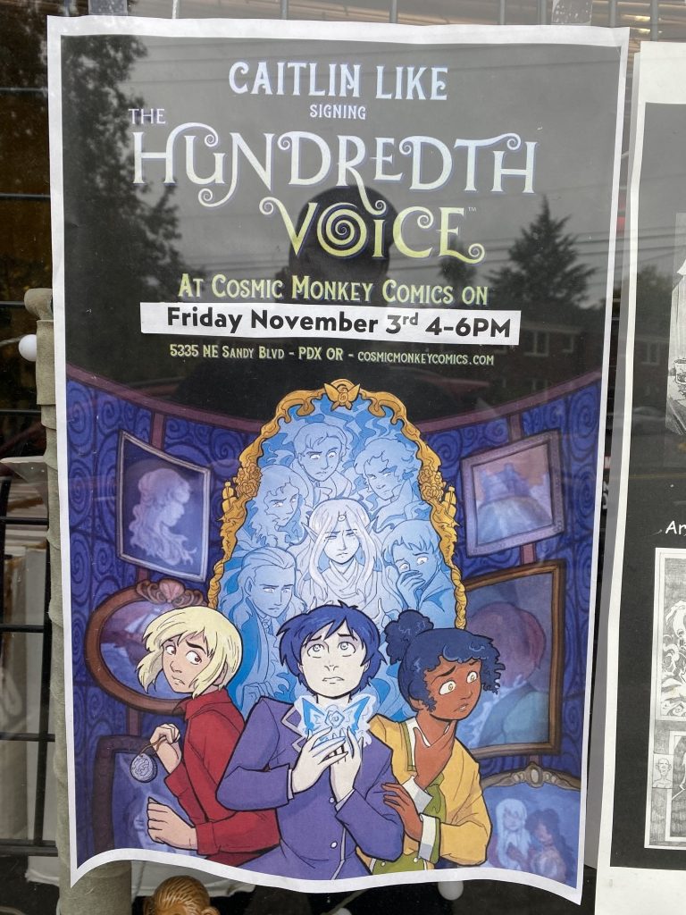 *NEW NEW DATE* The Hundredth Voice signing with Caitlin Like at Cosmic Monkey Comics