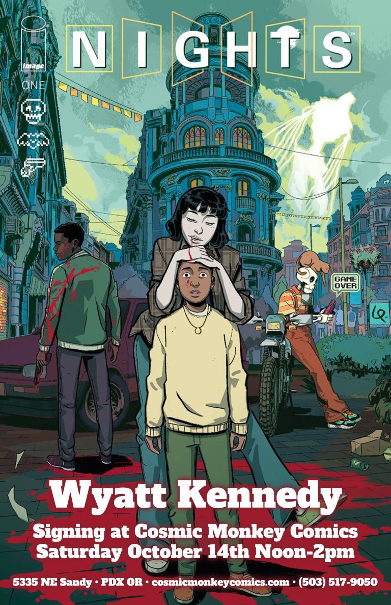 Nights #1 signing with Wyatt Kennedy at Cosmic Monkey Comics