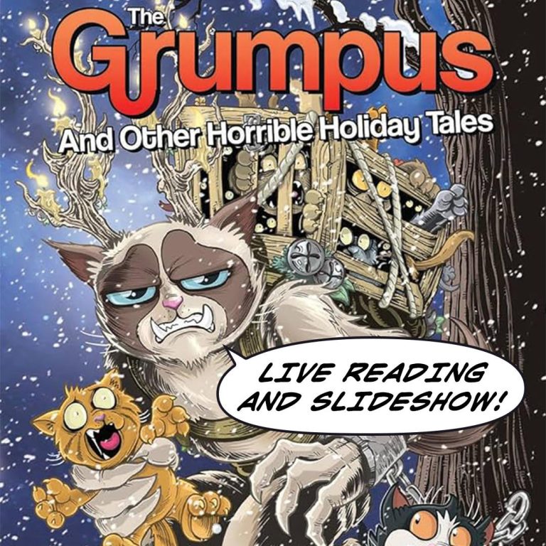 Grumpus and Other Horrible Holiday Tales signing with Ben Fisher & Michelle Nguyen + Krampus!